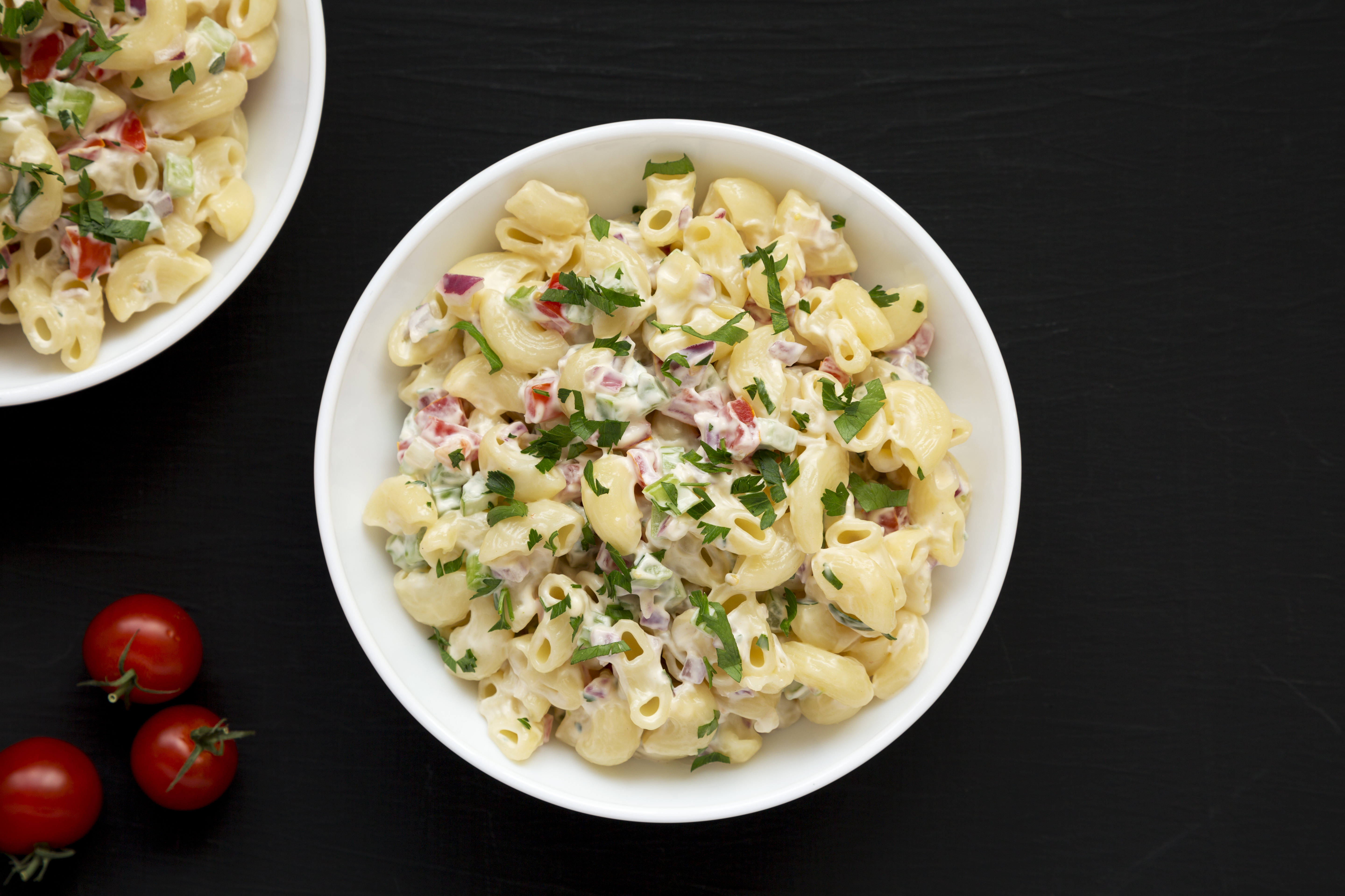 Ham & cheese macaroni salad