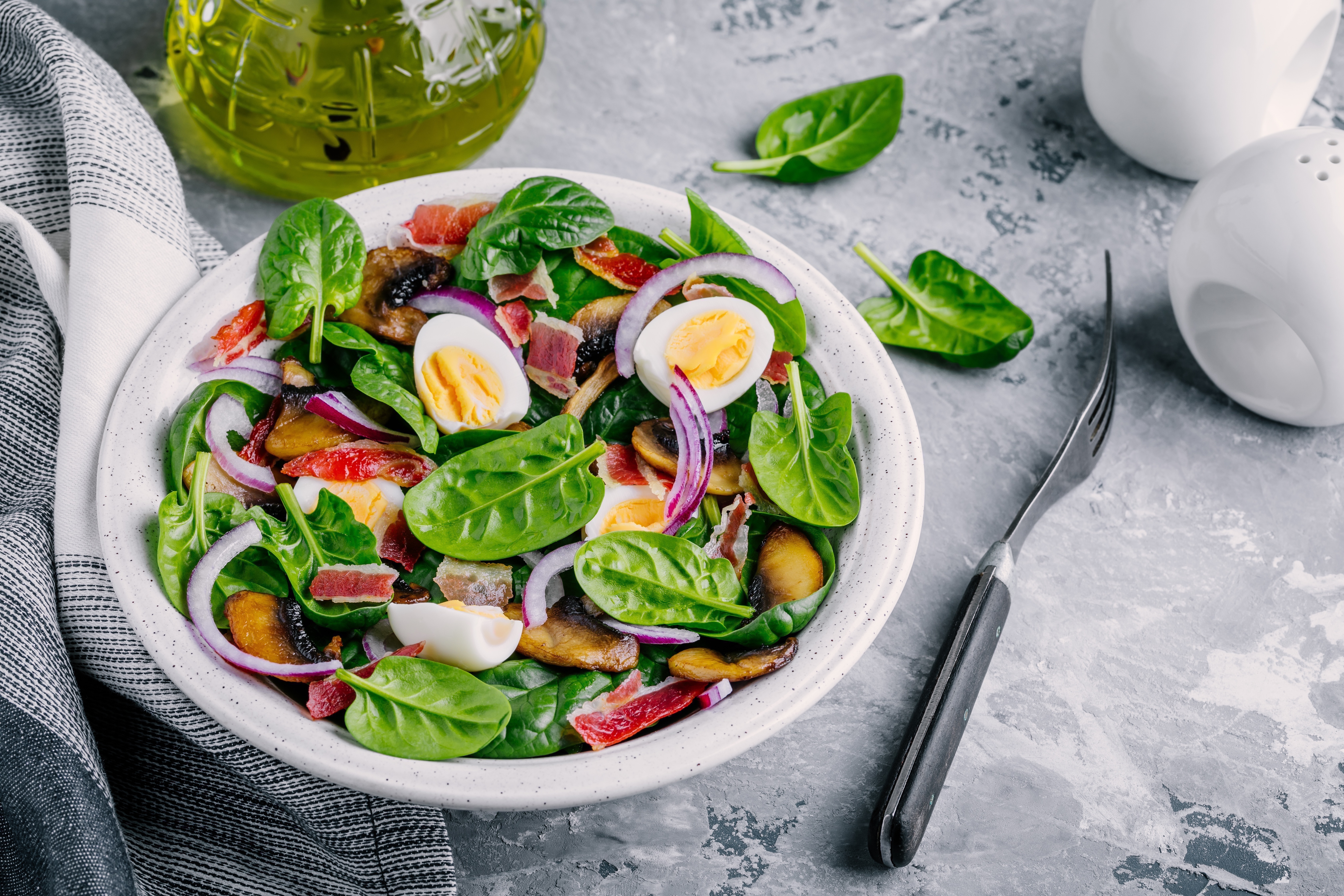 warm snap peas & ham salad with tarragon butter