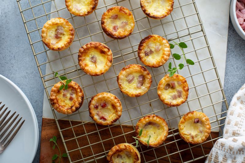 Turkey Quiche Tarts