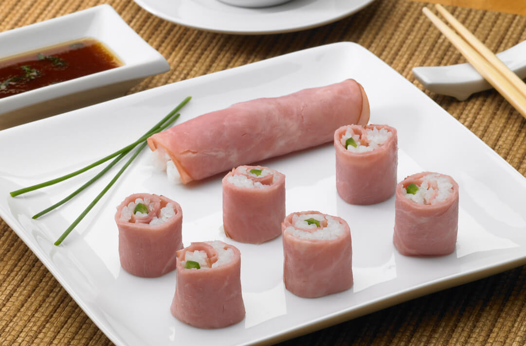 Deli Meat Sushi Rolls