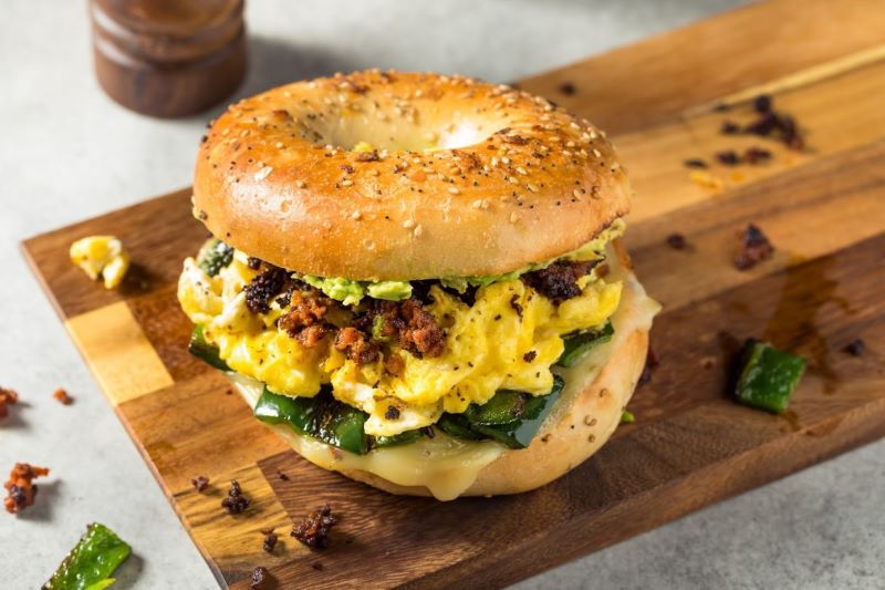 Breakfast Chorizo Egg Sandwich