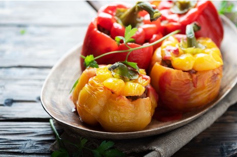 Stuffed peppers on a plate