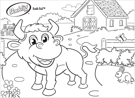 Buddi's Corner Coloring Page