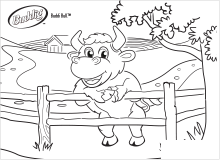 Buddi's Corner Coloring Page