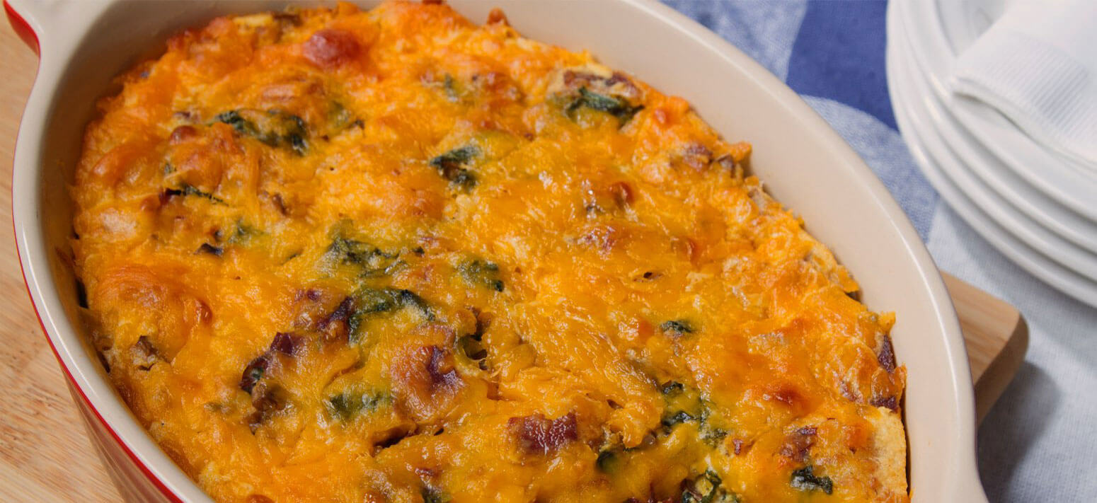 a cheesy casserole dish